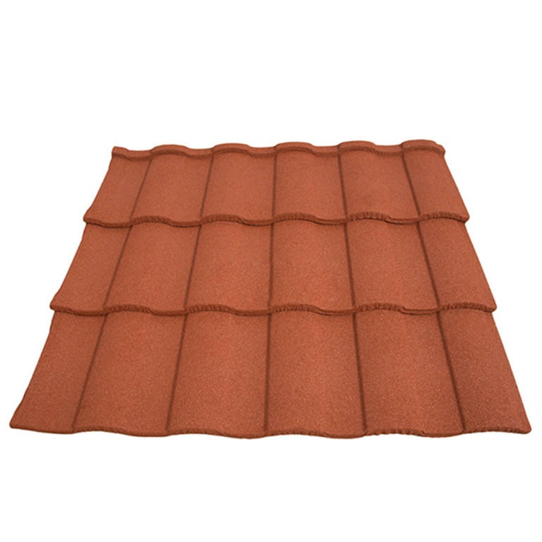 Lightweight Colorful Sand Coated Roman Roof Tile 0.4mm 0.45mm 0.5mm Steel Roman Type Roofing For Townhouses