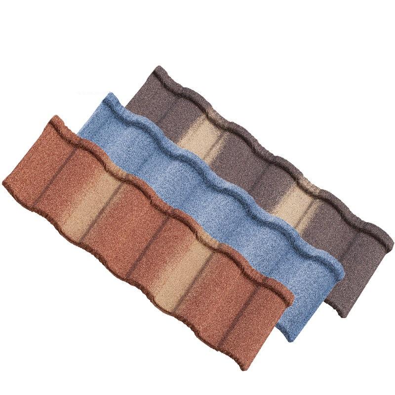 Lightweight Colorful Sand Coated Roman Roof Tile 0.4mm 0.45mm 0.5mm Steel Roman Type Roofing For Townhouses